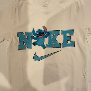 Nike Kids White Tee with Blue Character Design
